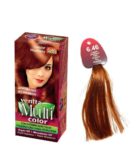 Vopsea de par fara amoniac Blond cupru 6.46, 50ml