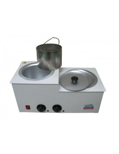 Decantor ceară profesional 6L cu termostat dublu – topire continuă, filtrare pură, ideal pentru saloane