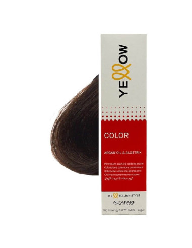 Vopsea Yellow 5.0 Blond Închis Natural – cu Argan și Aloetrix, 100ml