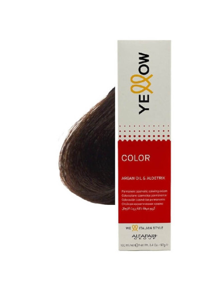 Vopsea Yellow 5.0 Blond Închis Natural – cu Argan și Aloetrix, 100ml