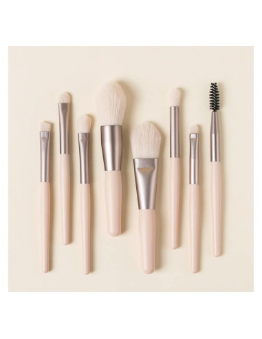 Set 8 Pensule Machiaj Pink