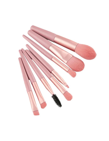 Set 8 Pensule Machiaj Pink