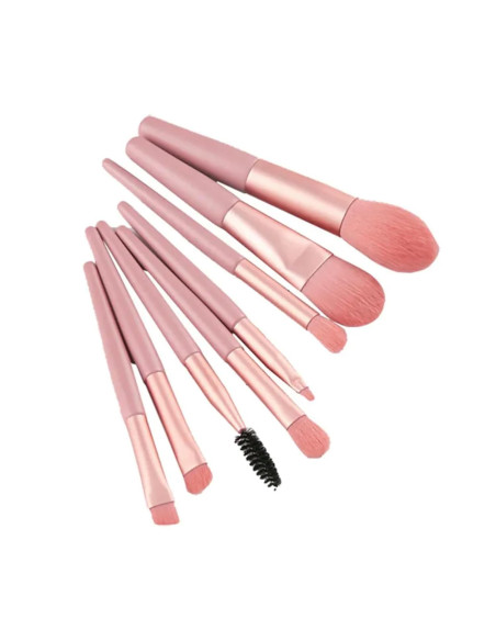 Set 8 Pensule Machiaj Pink