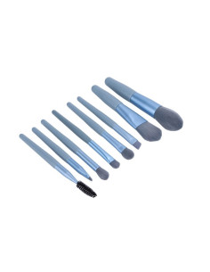 Set Mini Pensule machiaj Soft Blue 8buc 2