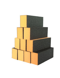 Oferta 10 buc Buffer Orange Negru pentru unghii 100/180