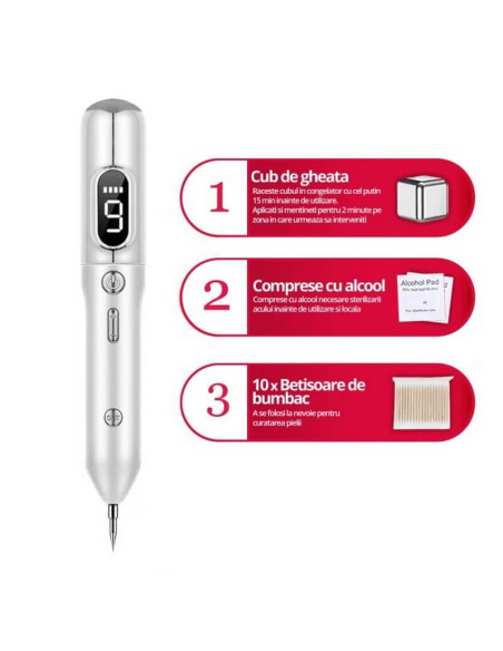 Aparat Plasma Pen Total Pro Beauty indepartare pete pistrui cicatrici si negi
