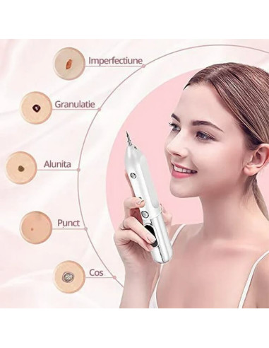 Aparat Plasma Pen Total Pro Beauty indepartare pete pistrui cicatrici si negi