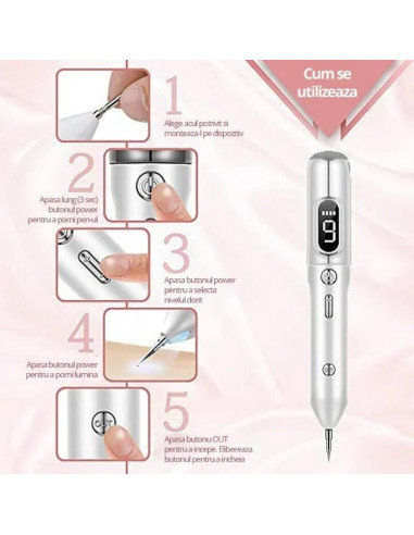 Aparat Plasma Pen Total Pro Beauty indepartare pete pistrui cicatrici si negi