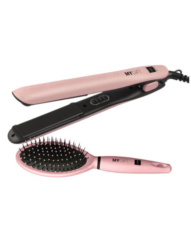 Set Placa de par si perie Pink Love