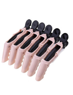 Set 6 Clipsuri Crocodil Plastic pentru Păr