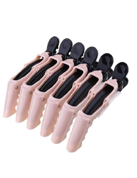 Set 6 Clipsuri Crocodil Plastic pentru Păr