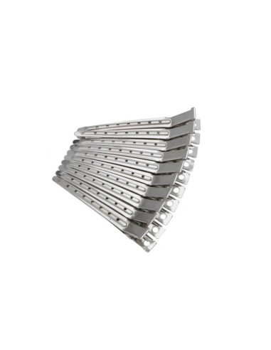 Clipsuri metalice profesionale de frizerie, 9 cm, aluminiu anodizat.