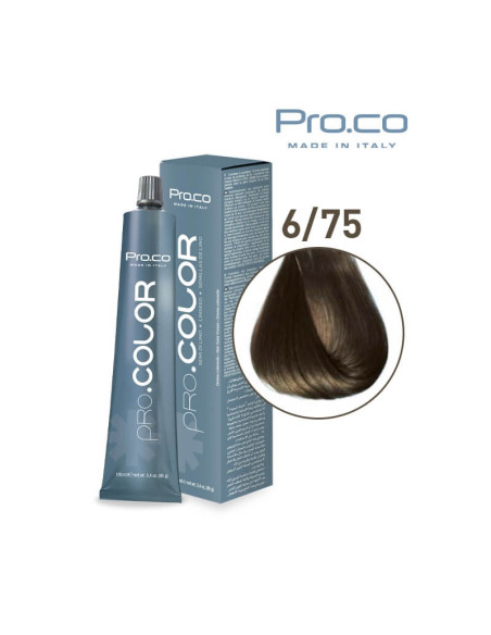 Vopsea de par Pro.co Blond inchis Ciocolata 6/75