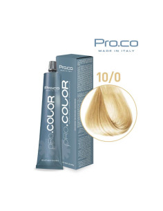 Vopsea de par profesionala 10/0 Blond extrem de deschis natural Pro.co