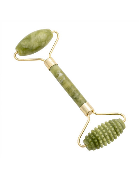 Aparat pentru masaj facial cu 2 role din jad