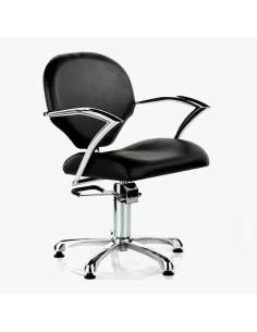 Scaun verde Dusseldorf cu pompă hidraulică și bază nichelată pentru salon de coafură - Total Pro Beauty