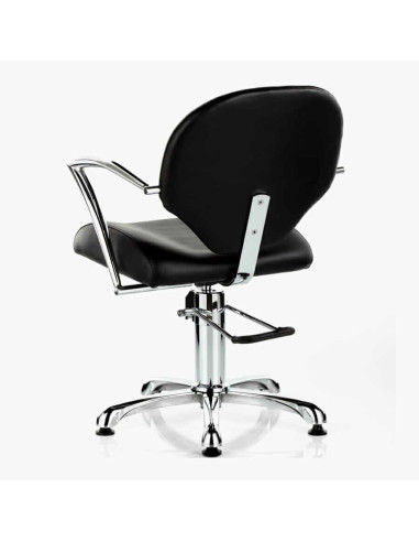 Scaun verde Dusseldorf cu pompă hidraulică și bază nichelată pentru salon de coafură - Total Pro Beauty