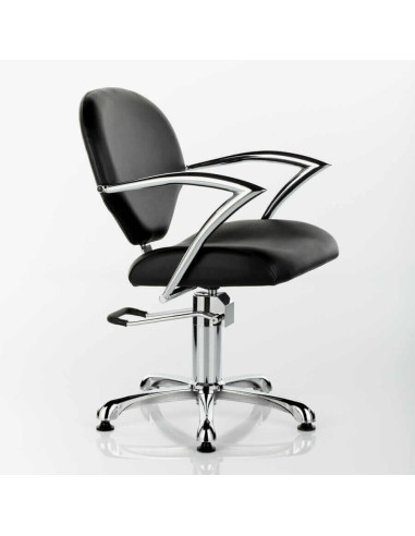 Scaun verde Dusseldorf cu pompă hidraulică și bază nichelată pentru salon de coafură - Total Pro Beauty