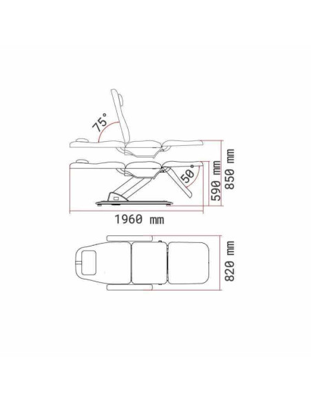 Pat cosmetic profesional cu 3 motoare si incălzire – HEAT 2214A