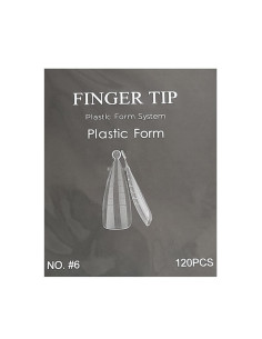Tipsuri refolosibile Stiletto nr.6 pentru gel si polygel 120buc