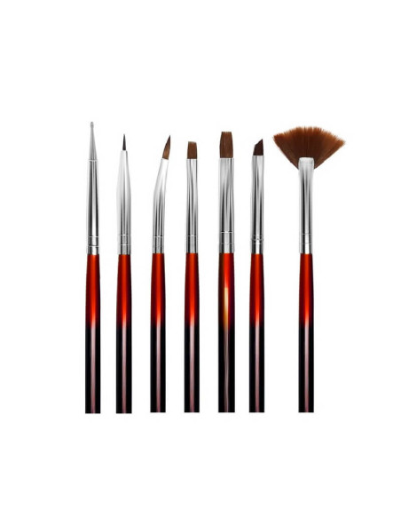 Set pensule manichiură profesională – aplicare gel, pictură și decor unghii