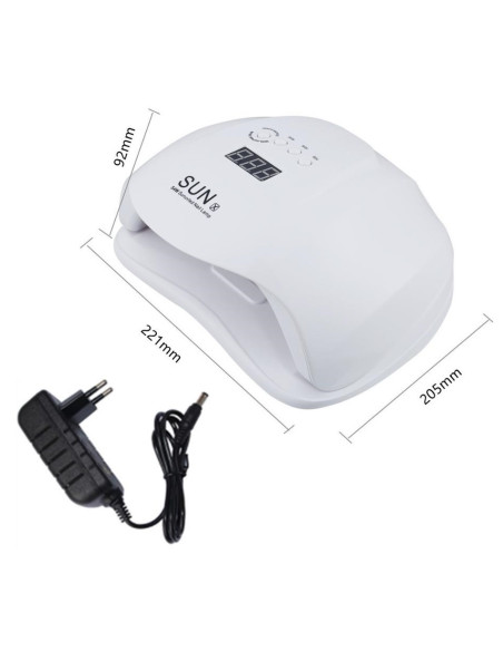 Lampa LED SunX 54W – uscare rapidă, confort termic, ideală pentru geluri