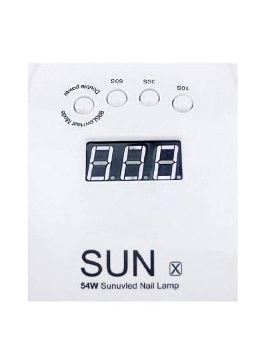 Lampa LED SunX 54W – uscare rapidă, confort termic, ideală pentru geluri