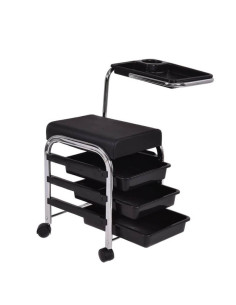 Ucenic pedichiură cu 3 sertare – compact, cu tăviță mobilă pentru ustensile