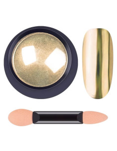 Pudra pentru unghii efect oglinda auriu 10gr