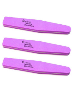 Set 3 pile manichiură profesionale – rezistente, lavabile, culori mov, roz, blue