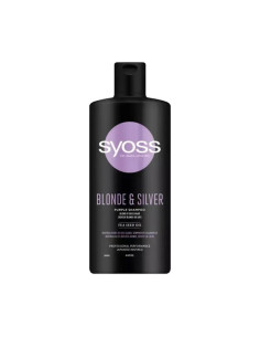 Șampon Syoss Silver 440ml – neutralizează tonurile galbene, pentru păr blond și grizonat