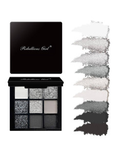 Paletă fard Black Swan – 6 metalice, 3 mate, pigment intens profesional