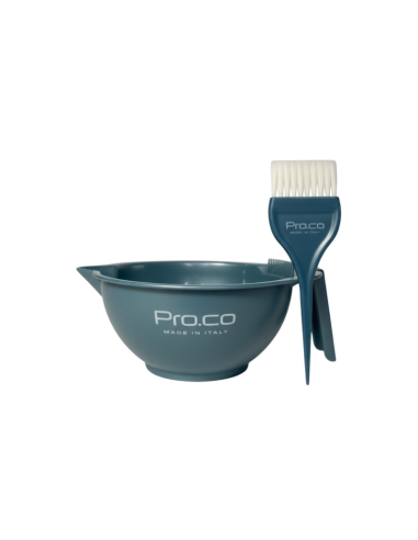 Bol vopsit cu pensulă Pro.co  Italia – set profesional salon