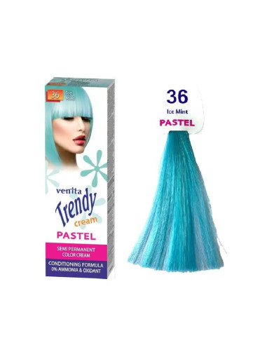 Vopsea semipermanentă Ice Mint pentru păr decolorat, 75 ml