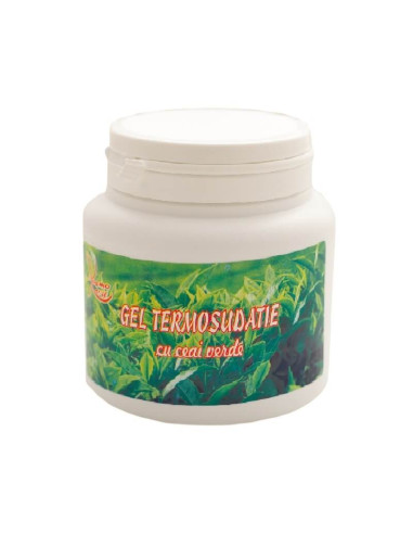Gel termosudație ceai verde 500 ml – detoxifiere și anticelulitic