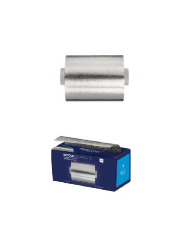 Folie gofrată aluminiu 12 cm pentru șuvițe și balayage.