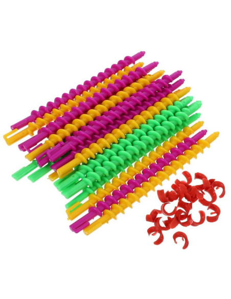 Set bigudiuri spirala 12 buc, ondulare fără căldură