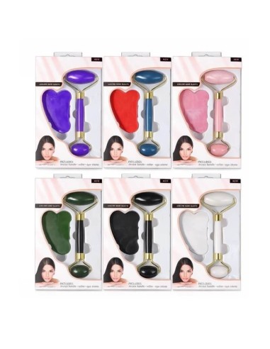 Set pentru masaj facial Gua Sha 2buc