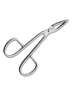 Pensetă Cosmetica Profesională Tip Clește – Vârf Oblic, Mată, 3,5"