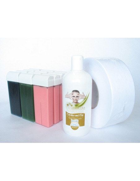 Oferta 12 ceara MIX cu ulei si hartie de epilat