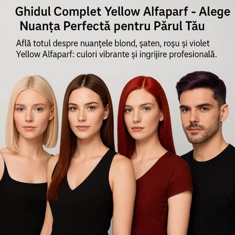 Ghidul Complet Yellow Alfaparf – Alege Nuanța Perfectă pentru Părul Tău
