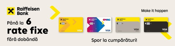 Plata in rate cu cardul Reiffeisen