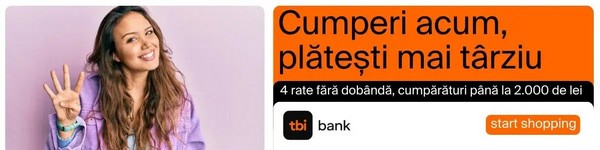 Plata cu cardul in rate de la TBI Bank